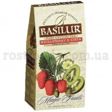 Чай Basilur "Полуниця та Ківі" 100г картон
