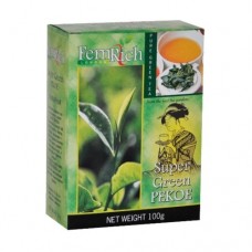 Чай зелений FemRich ФемРіч Супер Пеке 100г