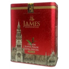 Чай James Grandfather Джеймс чорний Extra Pekoe Special 200г жерсть банку