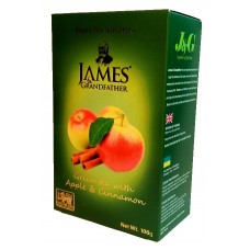 Чай James Grandfather Джеймс зелений Яблуко кориця 100г