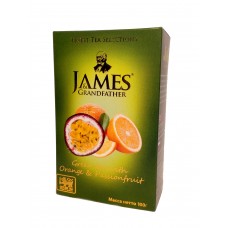 Чай James Grandfather Джеймс зелений Маракуя апельсин 100г