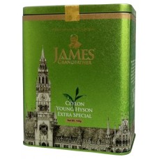 Чай James Grandfather Джеймс зелений GP1 Extra Special 150г жерсть банку