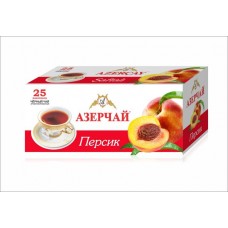 Чай Азерчай чорний персик 25 пакетів