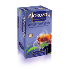 Чай Алокозай чорний цейлонський з ароматом чорної смородини 25 фільтр пакет