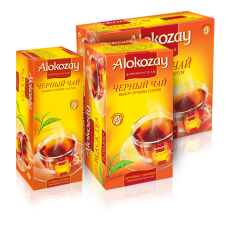 Чай Алокозай чорний цейлонський 100 фільтр пакет + чашка