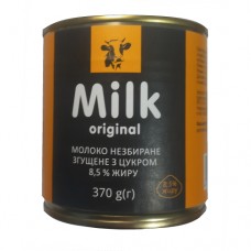 Згущене молоко Мілк Milk Original Молоко згущене з цукром 8.5% жиру 370г
