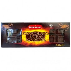Шоколад Dolciando Cioccolato Extra Fondente Чорний 50% 500г