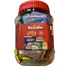 Кава Маккофе 3в1 Мікс Асорті (згущене молоко, карамель, лісовий горіх, ваніль) MacCoffee 3v1 Mix Assorted
