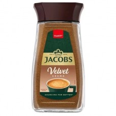 Кава Якобс Вельвет крему Jacobs Velvet crema 100г розчинна в банку