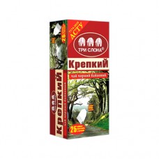 Чай чорний Три слони Міцний 25 пакетів ДСТУ