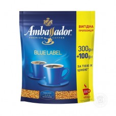 Кава Ambassador Амбассадор Blue Label розчинна 400г пакет