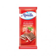Шоколад Alpinella молочний Полуниця 90г