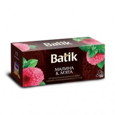 Чай Batik Батік чорний малина м'ята 25 пакетів