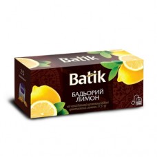 Чай Batik Батік чорний лимон 25 пакетів