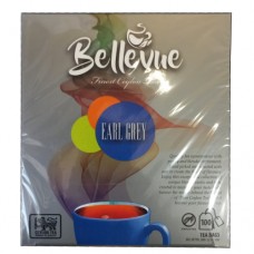 Чай Белів'ю Ерл Грей Bellivue Earl Gray 100 пакетів чорний чай