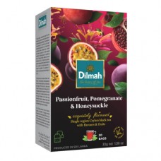 Чай Ділмах Маракуя та Гранат Dilmah Passion Fruit Pomegranate & Honeysuckle 20 пак. по 1.5г
