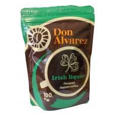Кава Don Alvarez Дон Альварес розчинна Ірландський лікер 100г пакет Дой-пак