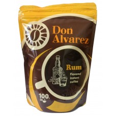 Кава Don Alvarez Дон Альварес розчинна Ром 100г пакет Дой-пак