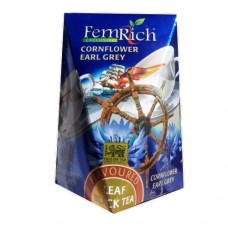 Чай FemRich Фемріч чорний Бергамот з волошкою 100г