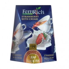 Чай FemRich Фемріч чорний Полуниця зі вершками 100г