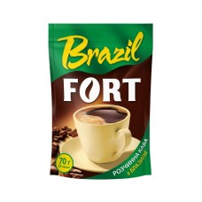 Кава Fort Форт розчинна Бразилія 70г пакет