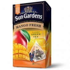 Чай Sun Gardens Fresh Mango Сан Гарденс Манго фреш 20 пірамідок зелений