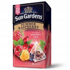 Чай Sun Gardens Summer Raspberry Сан Гарденс Літня малина 20 пірамідок трав'яний