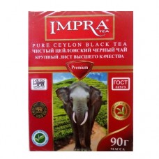 Чай Impra Імпра чорний Преміум 90г / червона пачка