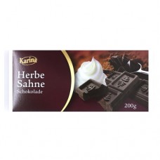 Шоколад Карина Karina Herbe Sahne DARK чорний 200г