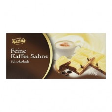Шоколад Каріна Karina Feine kaffe Sahne White Coffe 200г