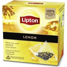 Чай Lipton Lemon Ліптон Лемон 20 пакетів перемідок