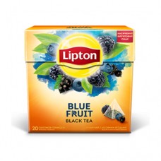Чай Lipton Ліптон Фрукти блу чорний 20 пірамідок