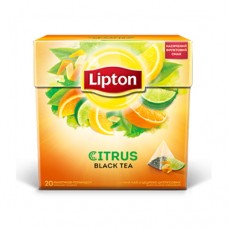 Чай Lipton Ліптон Цедра цитрус чорний 20 пірамідок