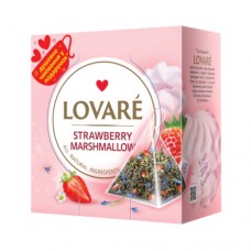 Чай Ловаре LOVARE у пірамідках Strawberry Marshmallow 15шт