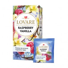 Чай Ловаре LOVARE Raspberry vanilla Малина-ваніль 24 пакет