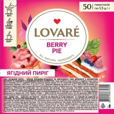 Чай Ловаре LOVARE квітковий Berry Pie 50 пакет у прозорій плівці