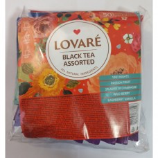 Чай Ловаре LOVARE Асорті чорний 50 пакет у прозорій плівці