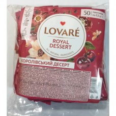 Чай Ловаре LOVARE Королівський десерт 50 пакет у прозорій плівці