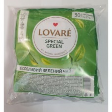 Чай Ловаре LOVARE Особливий зелений 50 пакетів в прозорій плівці