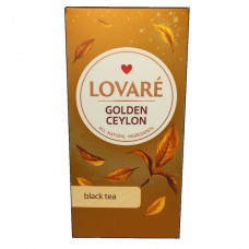 Чай Ловаре Золотий цейлон LOVARE Golden Ceylon 24 пакетів