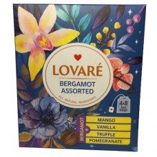 Чай Ловаре Бергамот Асорті LOVARE Bergamot Assorted 32 пакетів