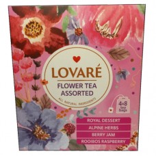 Чай Ловаре Квітковий Асорті LOVARE Flower Tea Assorted 32 пакетів