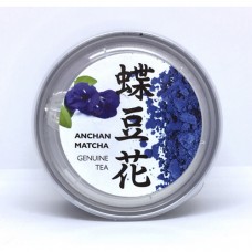 Чай Анчан Матча Справжній чай синій Anchan Matcha Genuine tea blue 50г розчинний у банку