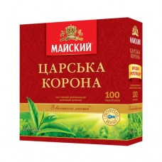 Чай Травневий Царська корона чорний 100 пакетів