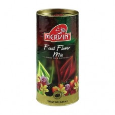 Чай Мервін Mervin чорний та зелений Фруктовий Мікс 150г банку