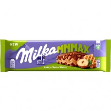 Шоколад Мілка Горіхова шоколадна вафля Milka Nuty Choco Wafer 300г