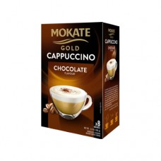 Кавовий напій Mokate Мокате Gold Капучіно зі смаком шоколаду 8 стиків по 12,5г