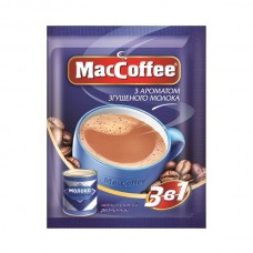 Кава MacCoffee Маккофе розчинна Згущене молоко 3в1 20 пакет