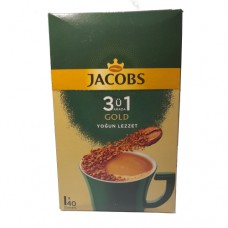 Кава розчинна Якобс JACOBS Gold 3в1 Голд 40 Сіків по 18г