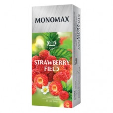Чай Monomah Мономах STRAWBERRY FIELD Сунична галявина зелений 25 пакетів